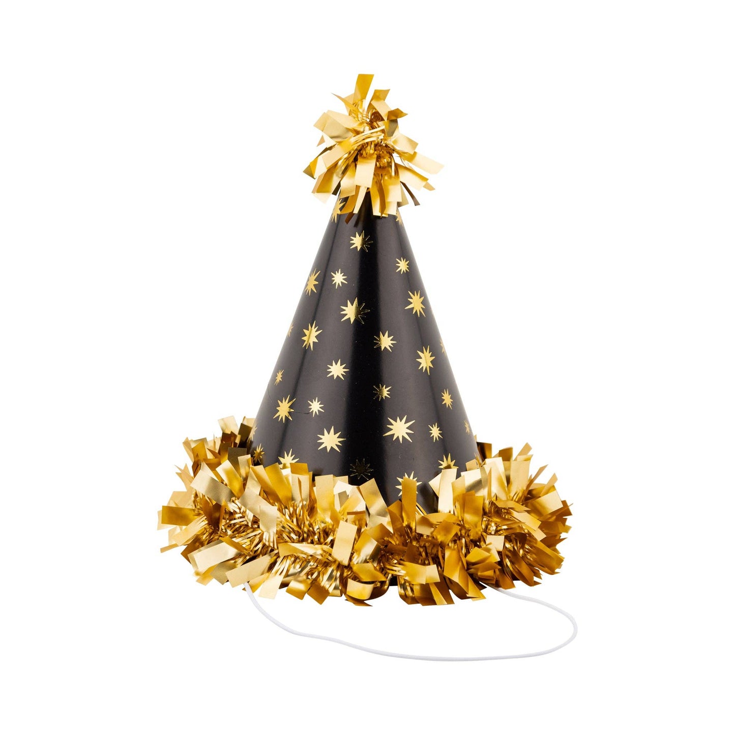 NYE1208 - Black and Gold Party Hats