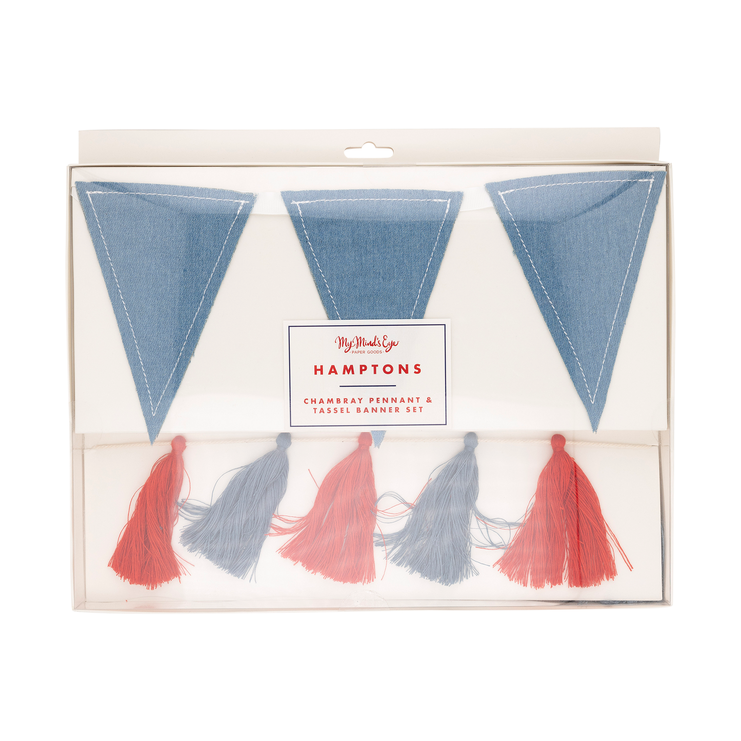 HAM1002 - Chambray and Tassel Banner Set