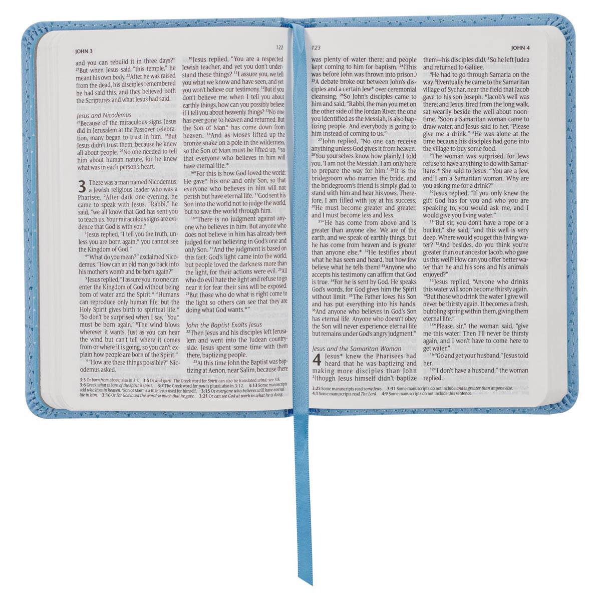 Bible NLT Infant New Testament Faux leather, Blue