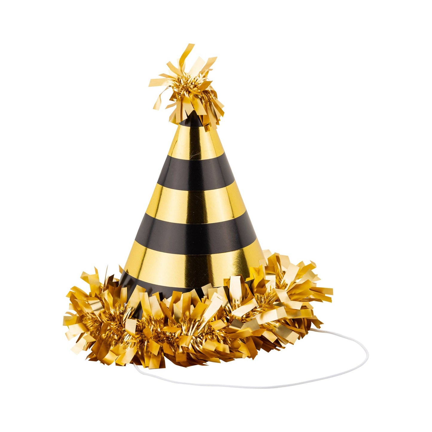 NYE1208 - Black and Gold Party Hats