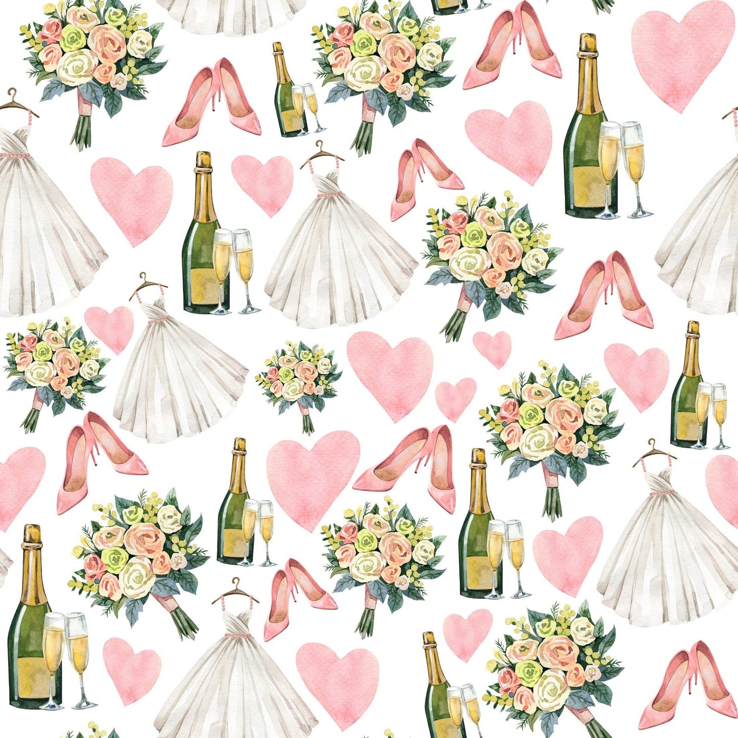 Beau Bottles Wedding Romance - MINI Prosecco Collection - Set of Six Wraps