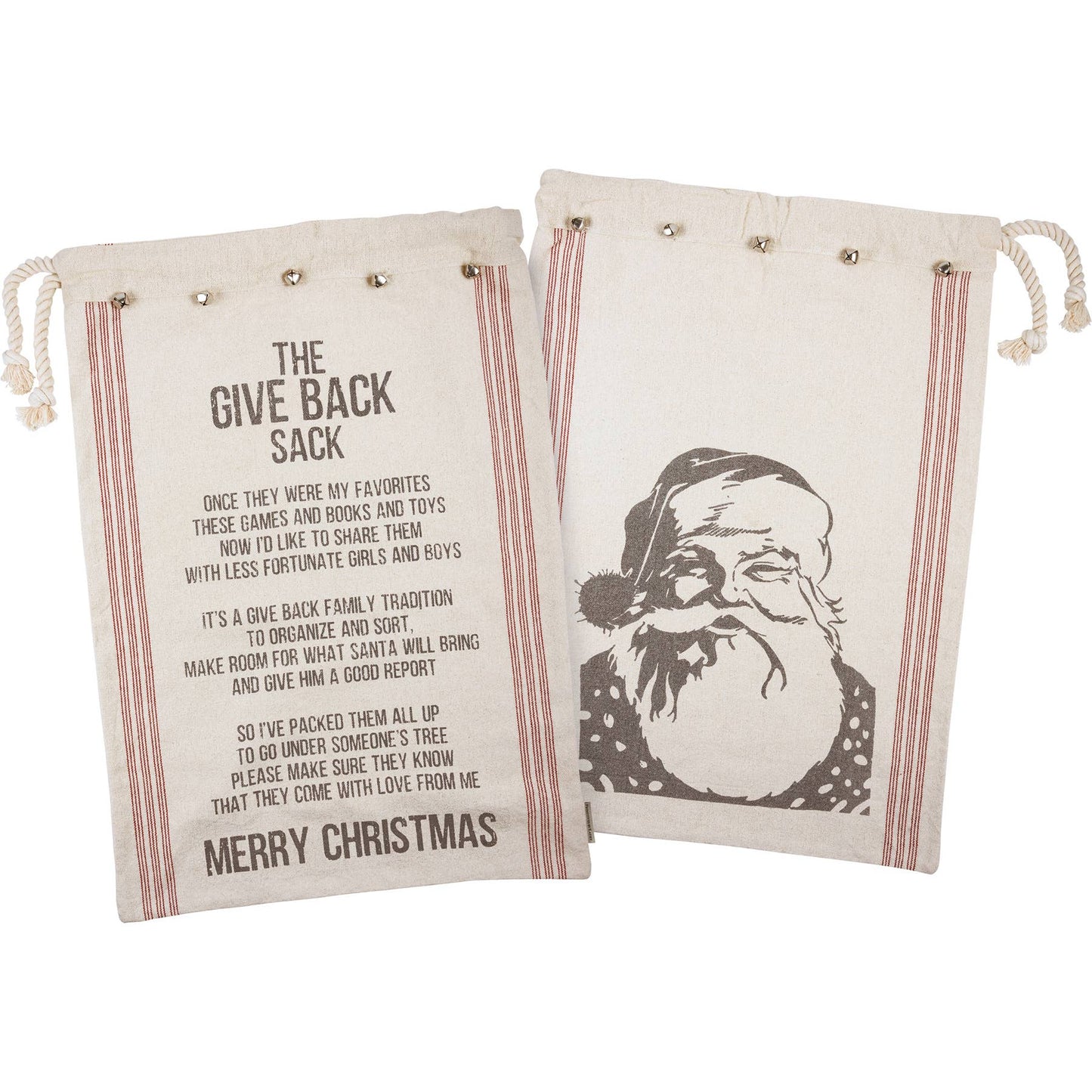 The Give Back Sack Merry Christmas Santa Sack
