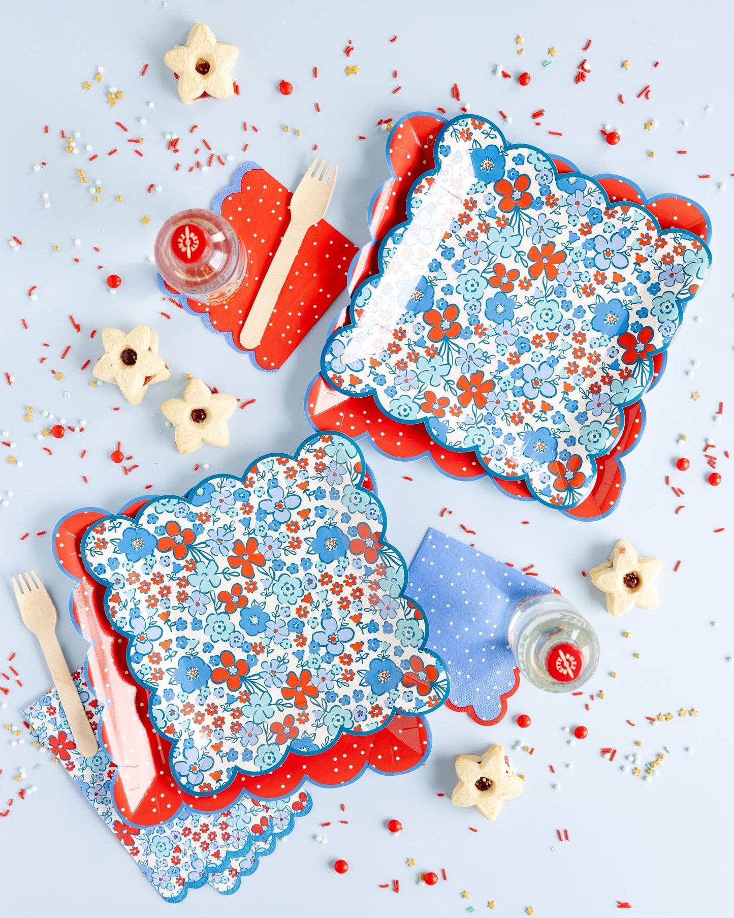 FLA1138 - Floral Americana Dinner Napkin