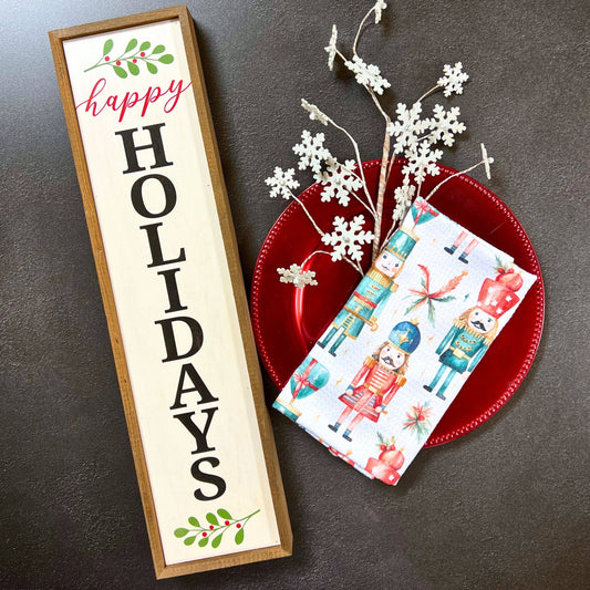 Christmas Nutcracker Christmas Decor Waffle Tea Towels