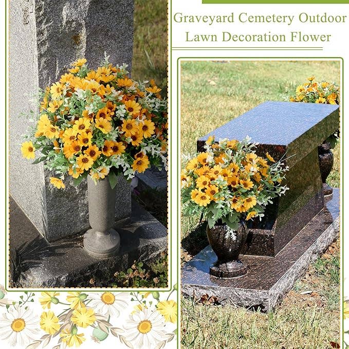 UV-Resistant Artificial Daisy Flower Bundle