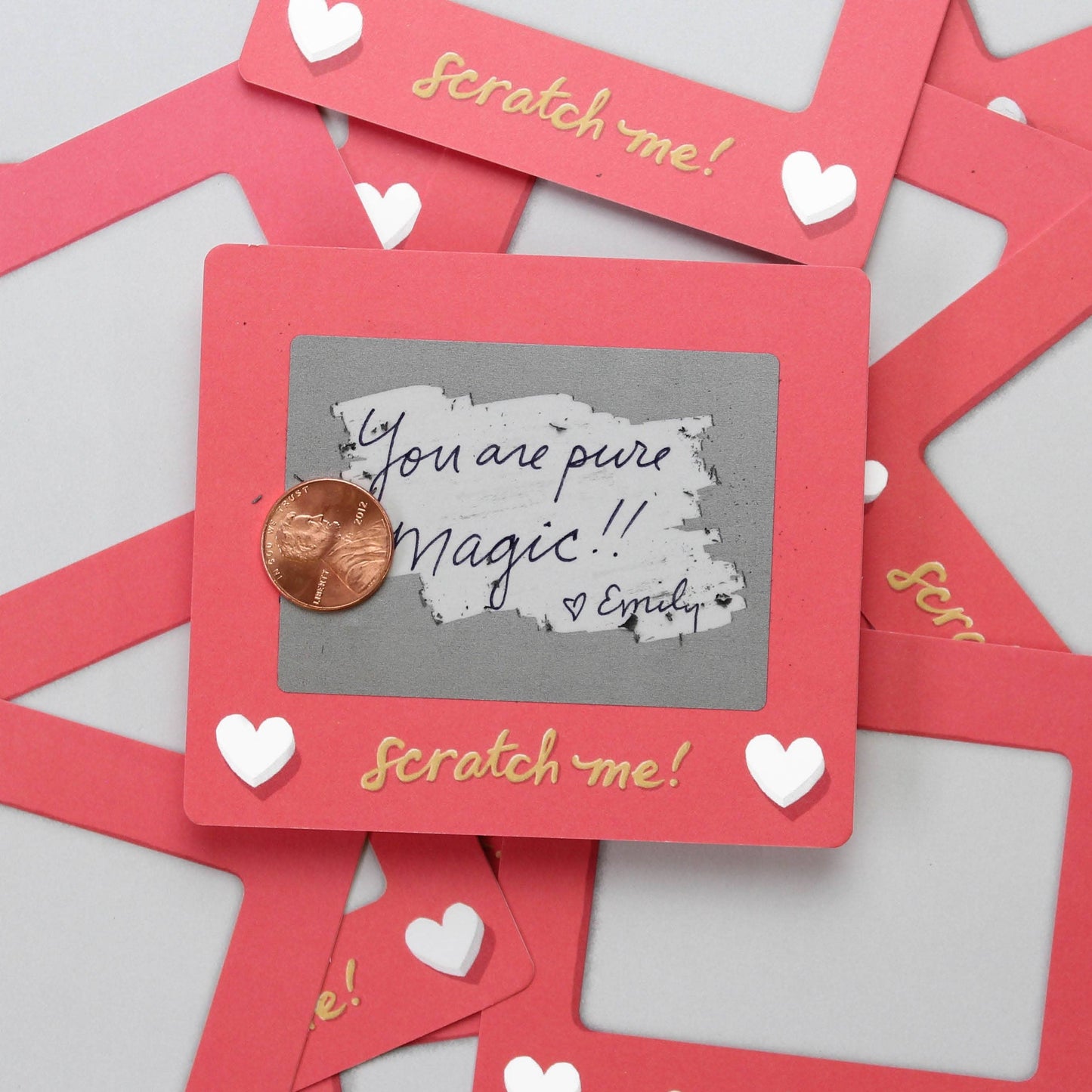 Scratch-off Valentine Cards - Scratch-A-Sketch