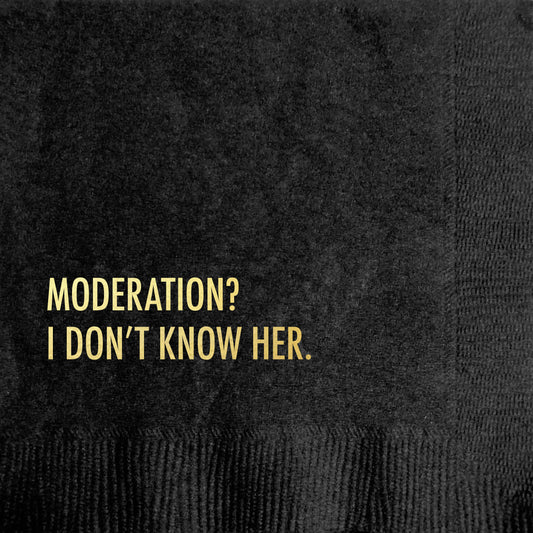 Don't Moderation Cocktail Napkin