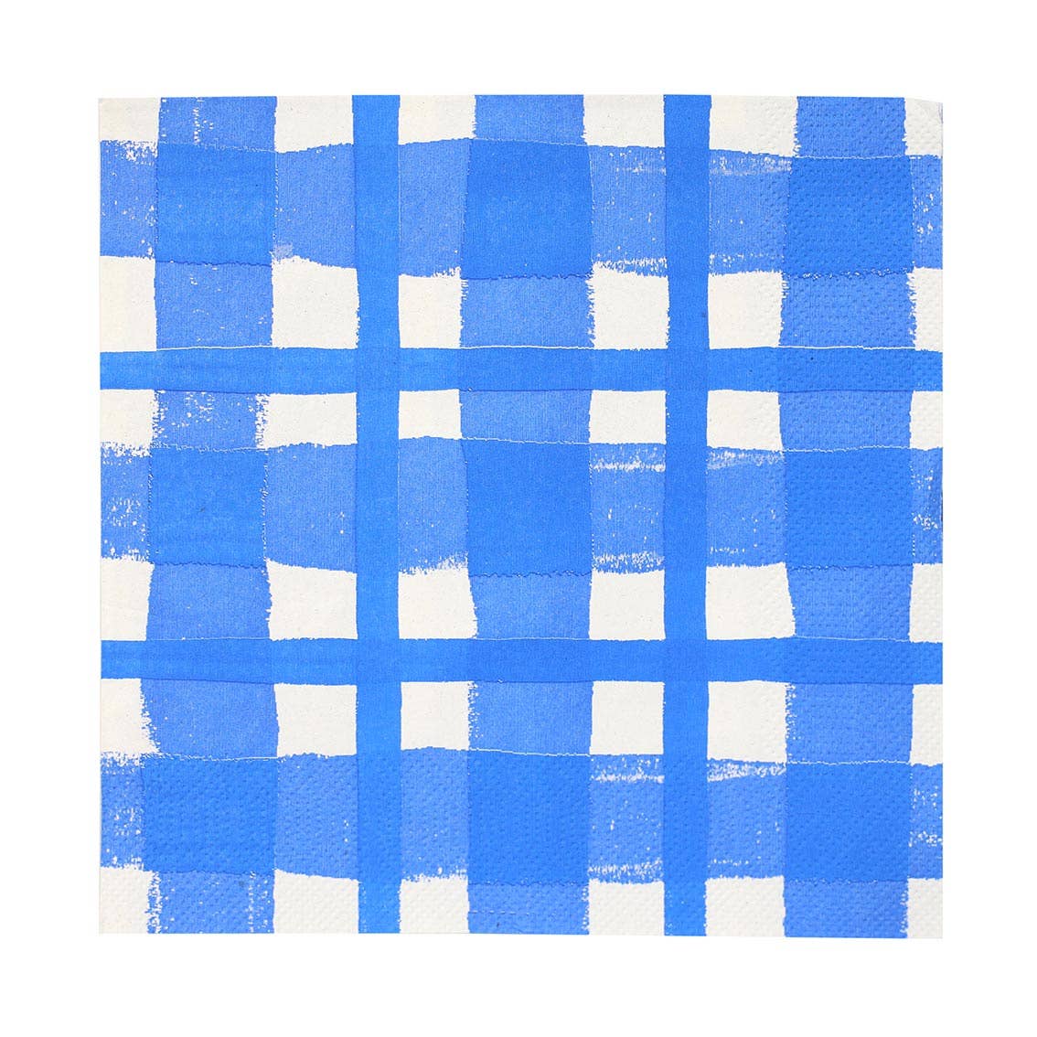 Blue & White Check Napkins - 20 Pack | Party Napkins |