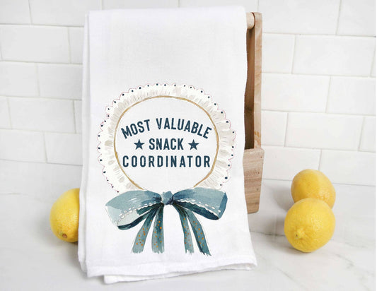 Most Valuable Snack Coordinator Tea Towel