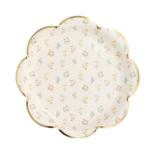 PLPL2029 - Tiny Floral Paper Plate (8ct)