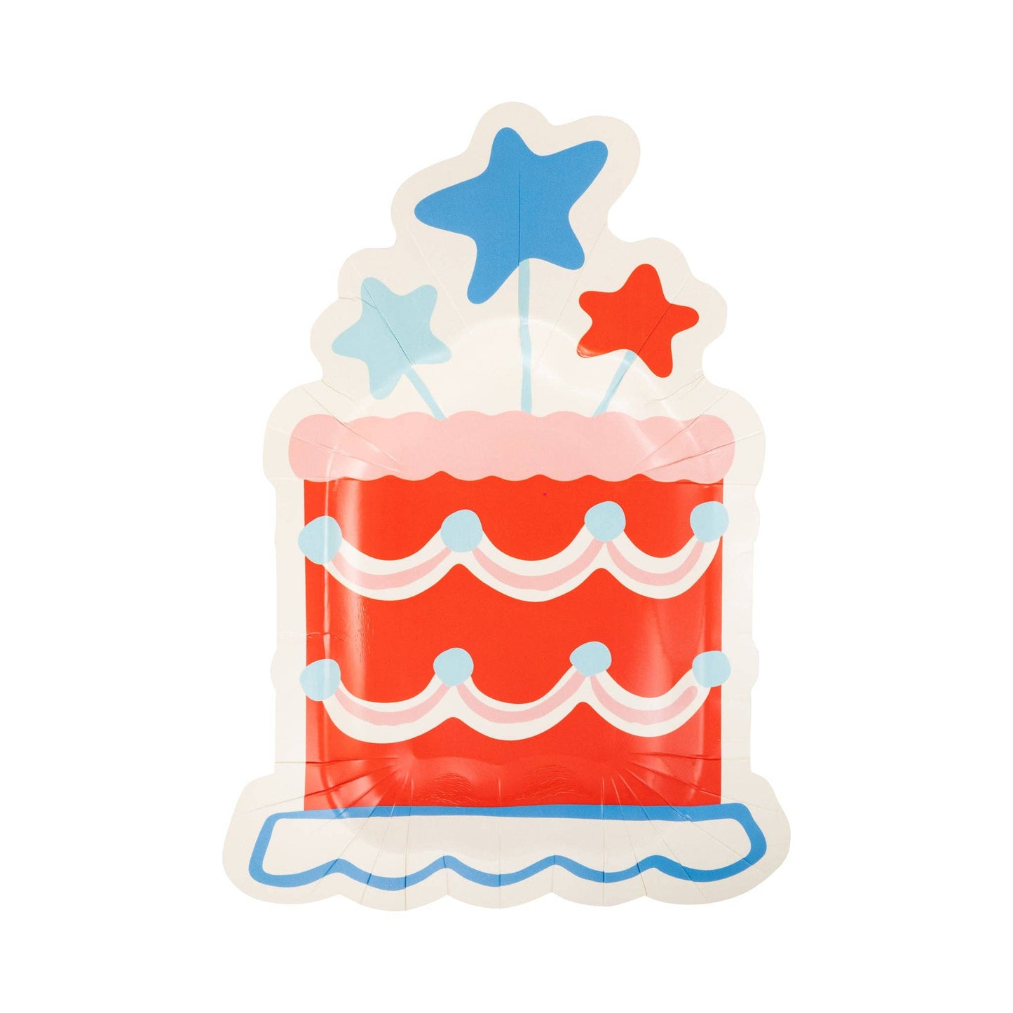 SMT1141 - Summer Cake Shaped 11" Paper Plate