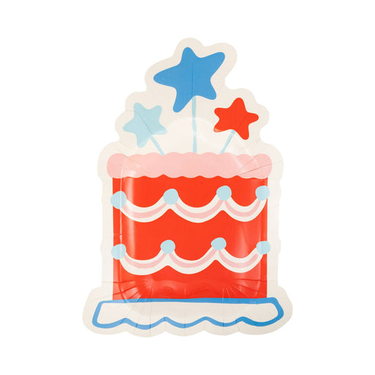 SMT1141 - Summer Cake Shaped 11" Paper Plate