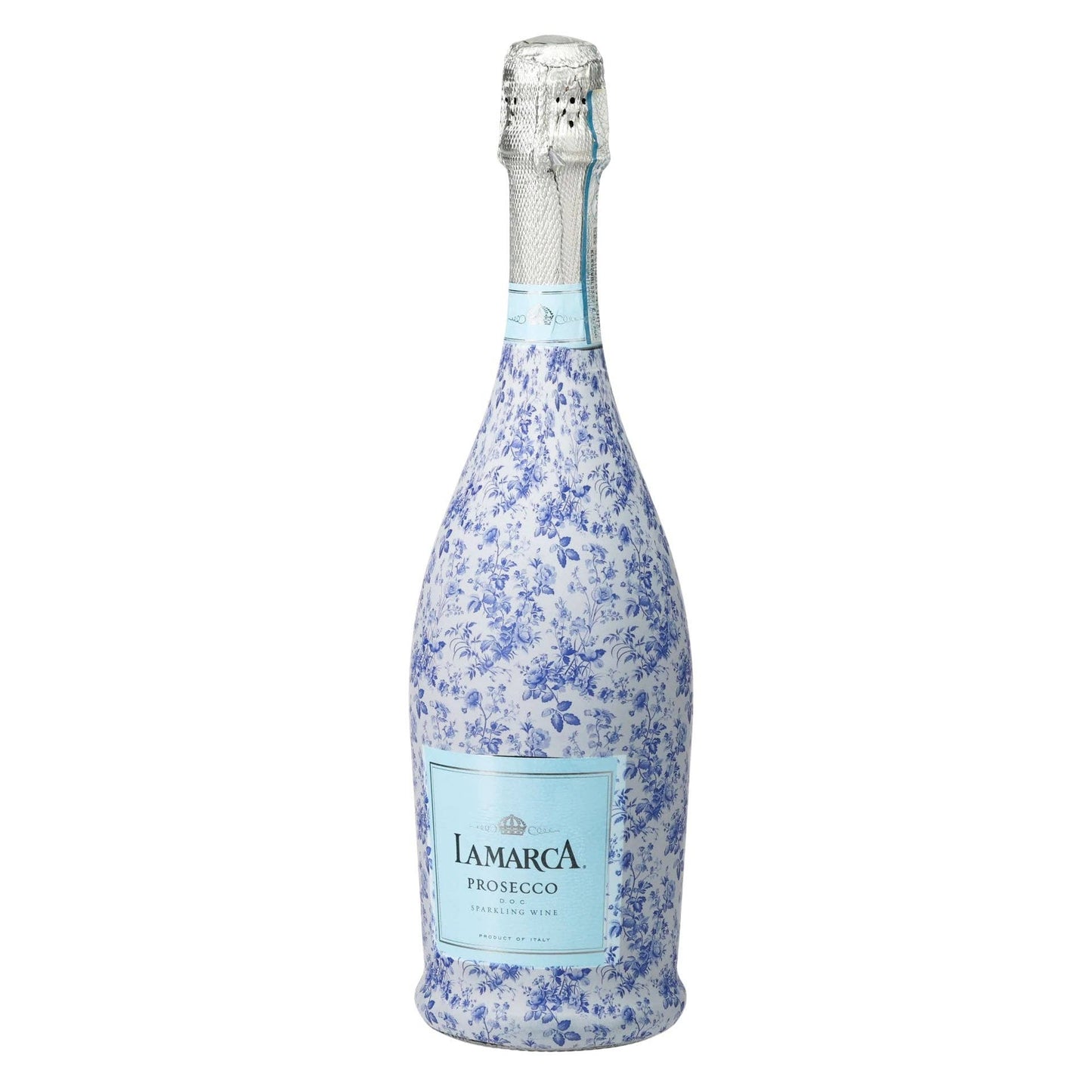 Beau Bottles Grandmillenial Blue Floral - Prosecco Collection