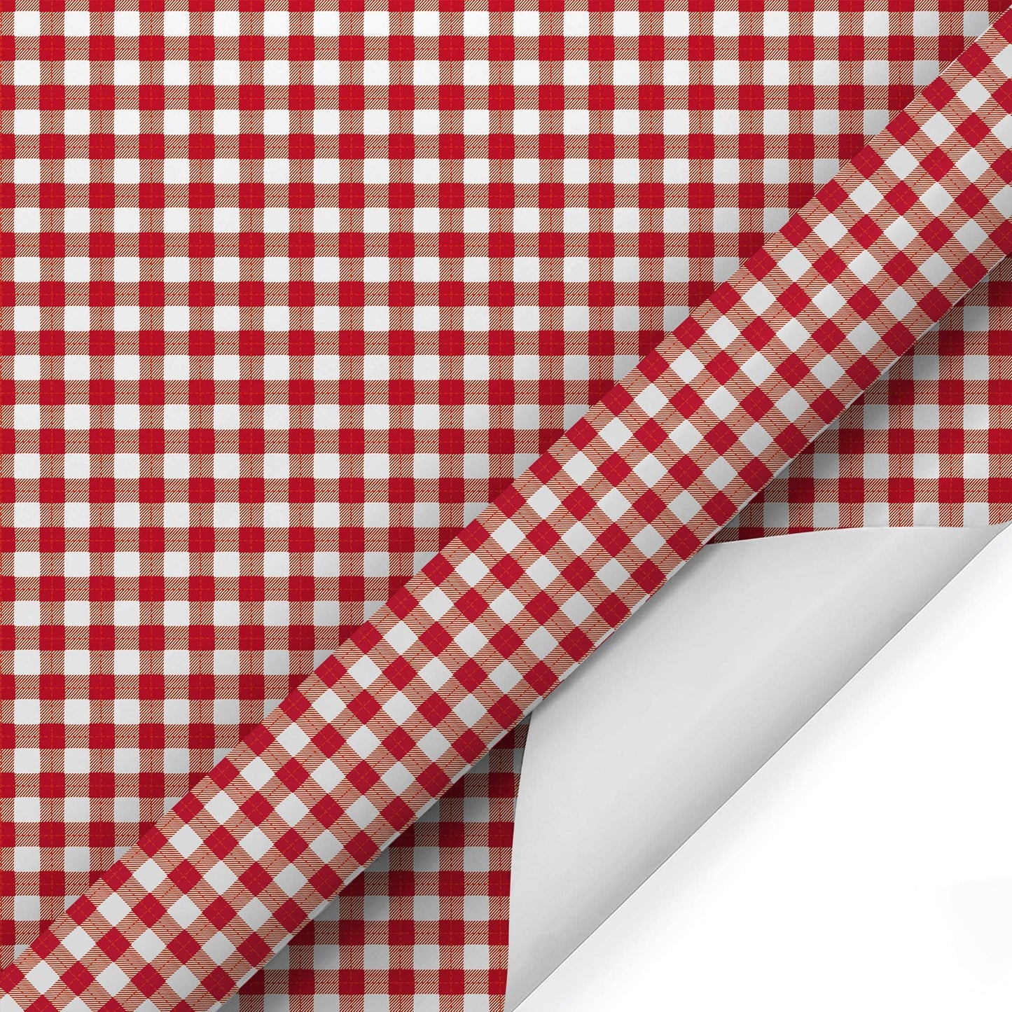 30" x 10' Holiday Wrapping Paper | Red Gingham