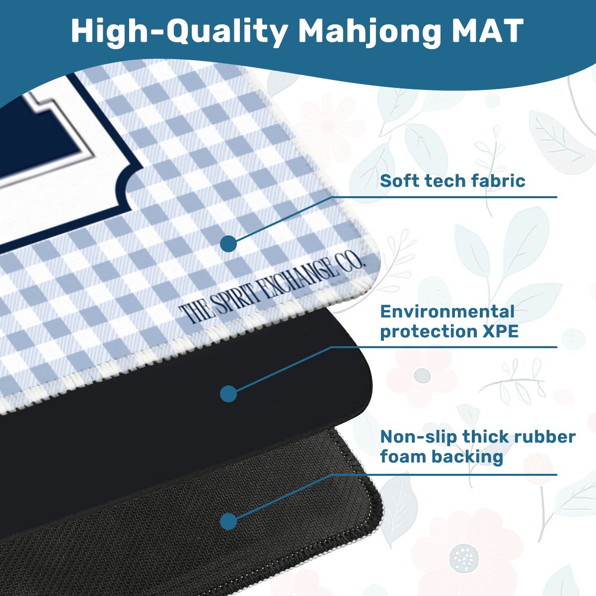 PREORDER: Custom Mahjong Mat 31.5"x31.5" (Ships Rolled up) Marietta Mahjong Mat
