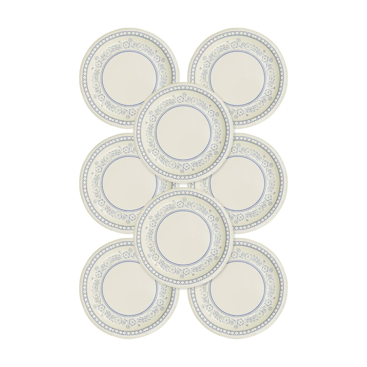 PEM1040 - Pembroke Floral 7" Paper Dessert Plate