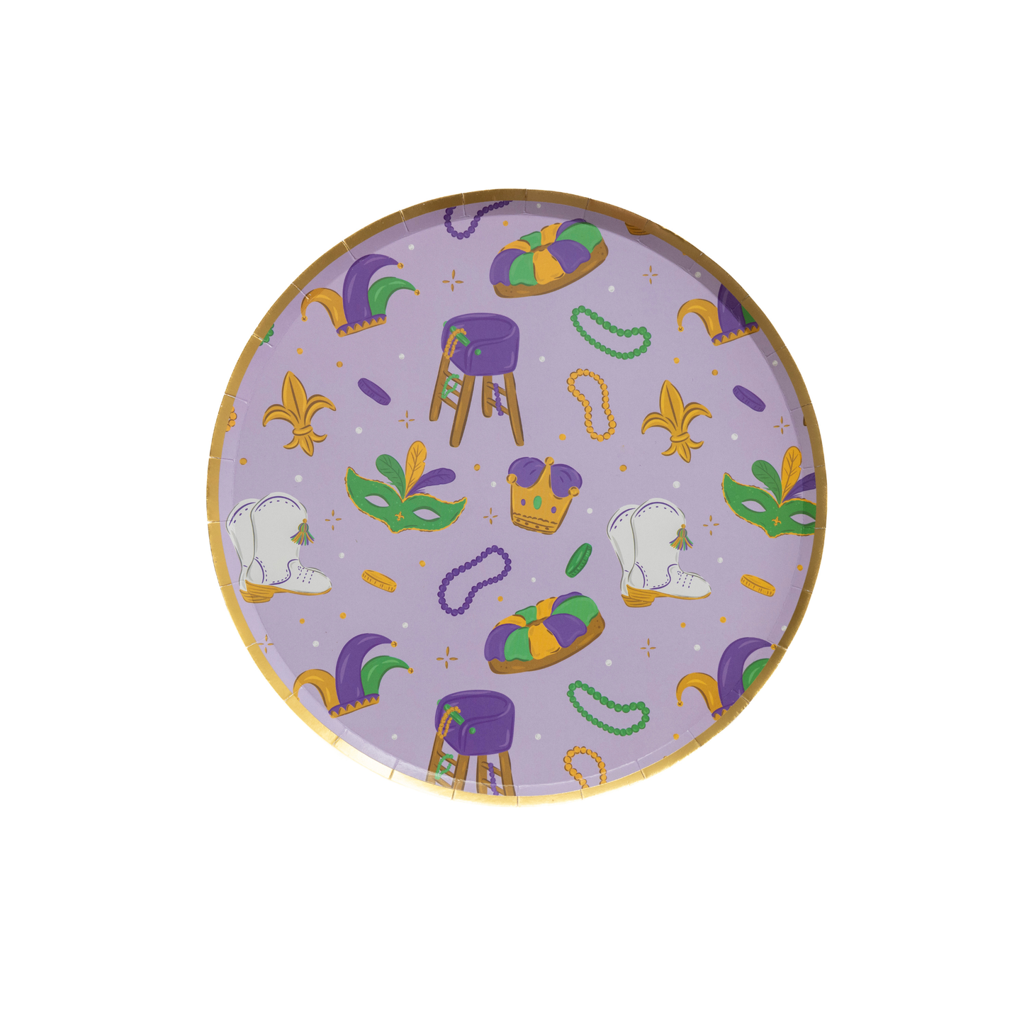 King Cake Party Plate
