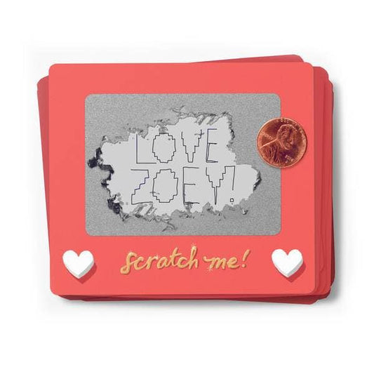 Scratch-off Valentine Cards - Scratch-A-Sketch