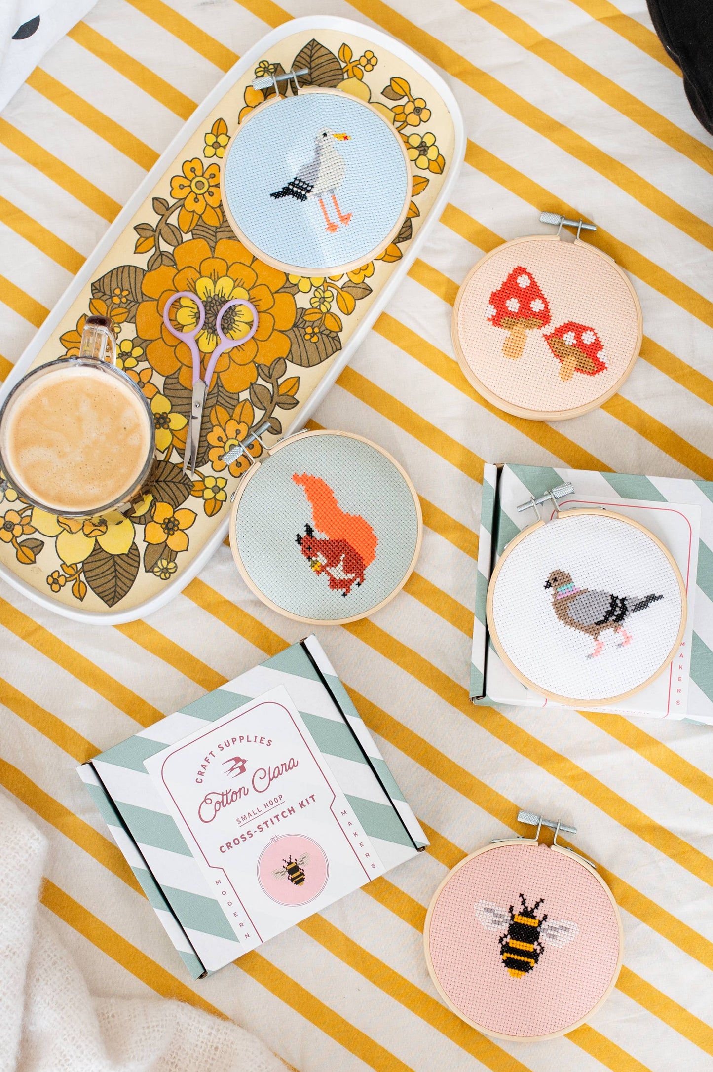 Beginner Bumble Bee Cross Stitch Kit