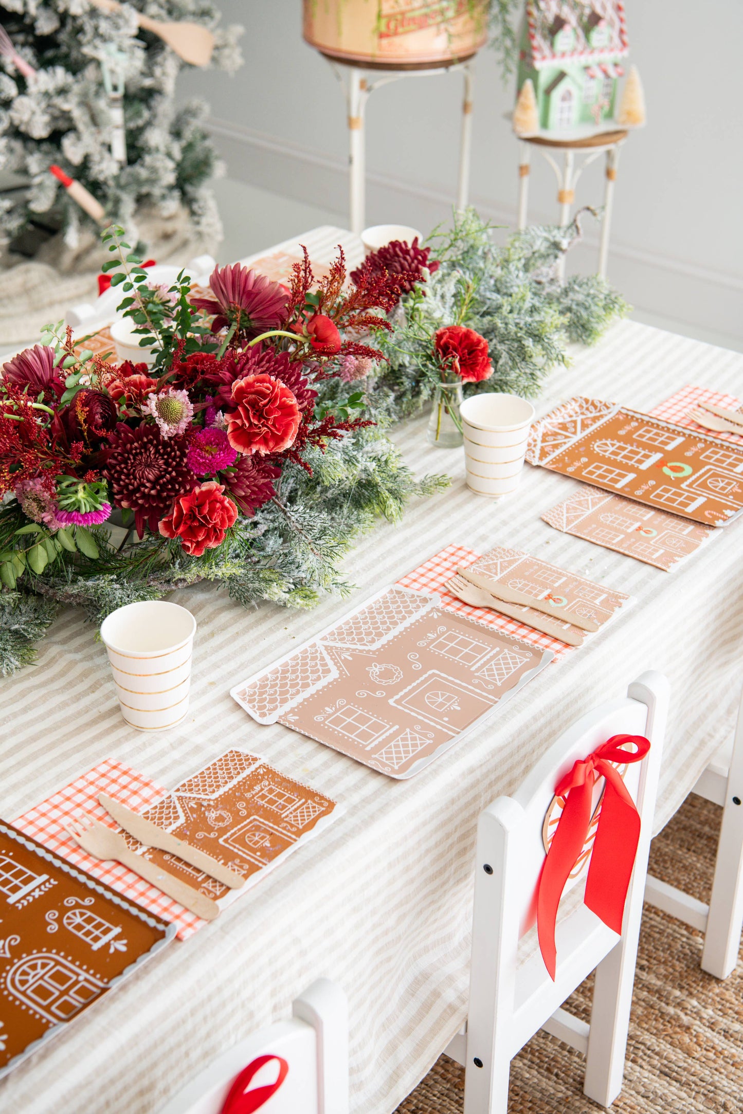 Baking Spirits Bright Gingerbread House Large Plates