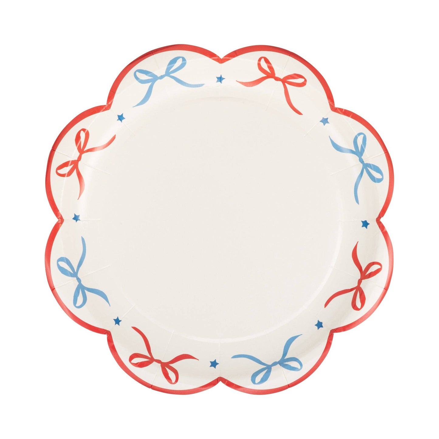 BAM1240 - Bow Edge Paper Plate - 8"