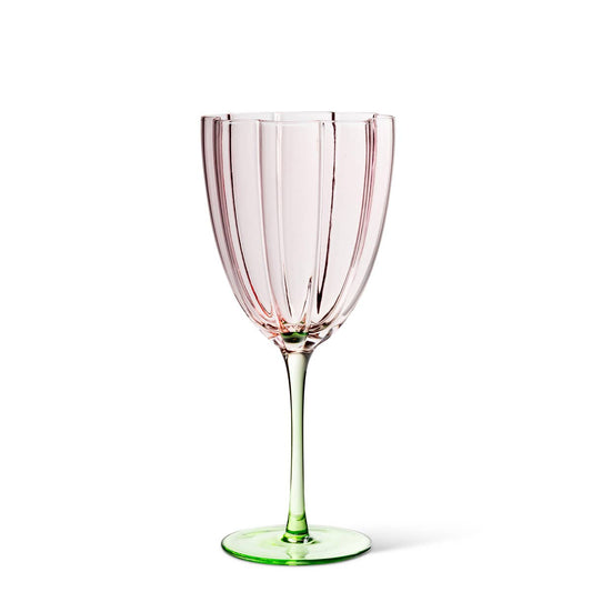 Flower Look Wine Glass-8.5"H(13oz)