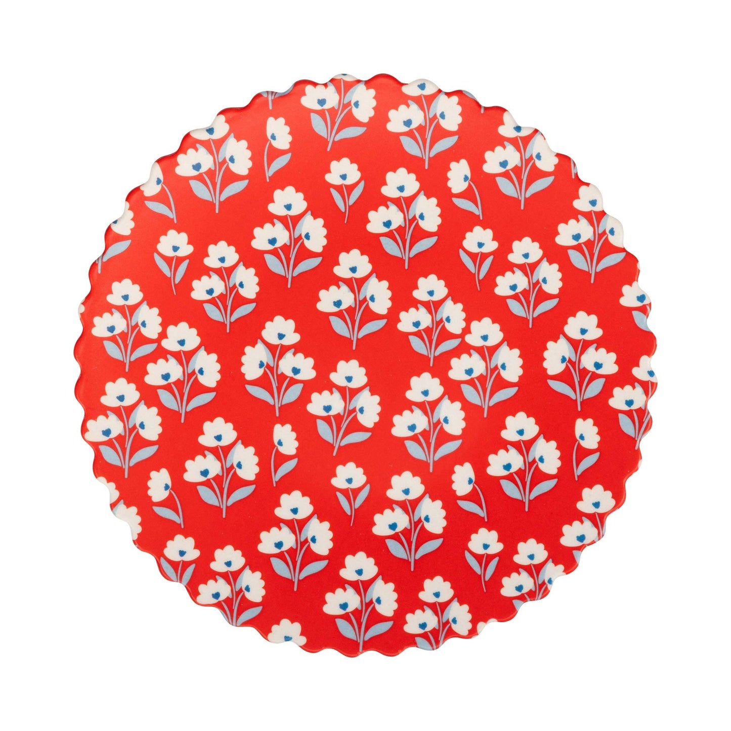 FLO1240 - Floral Bamboo Paper Plate Set