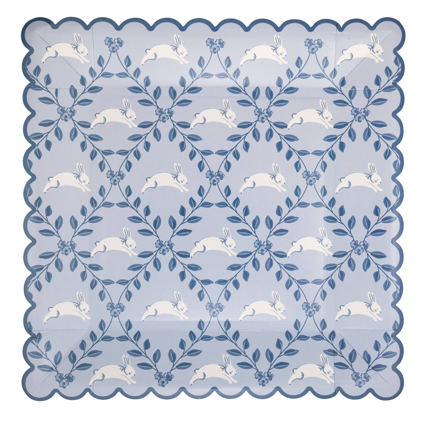 BLU1241 - Diamond Bunny Pattern 9" Plate
