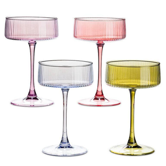 Lustre Tight Optic Cocktail Coupe- Assorted-6.5"H(9oz)
