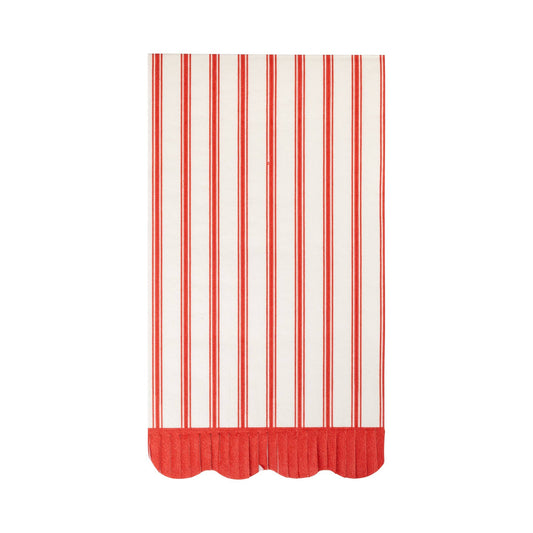 Red Striped Dinner Napkin