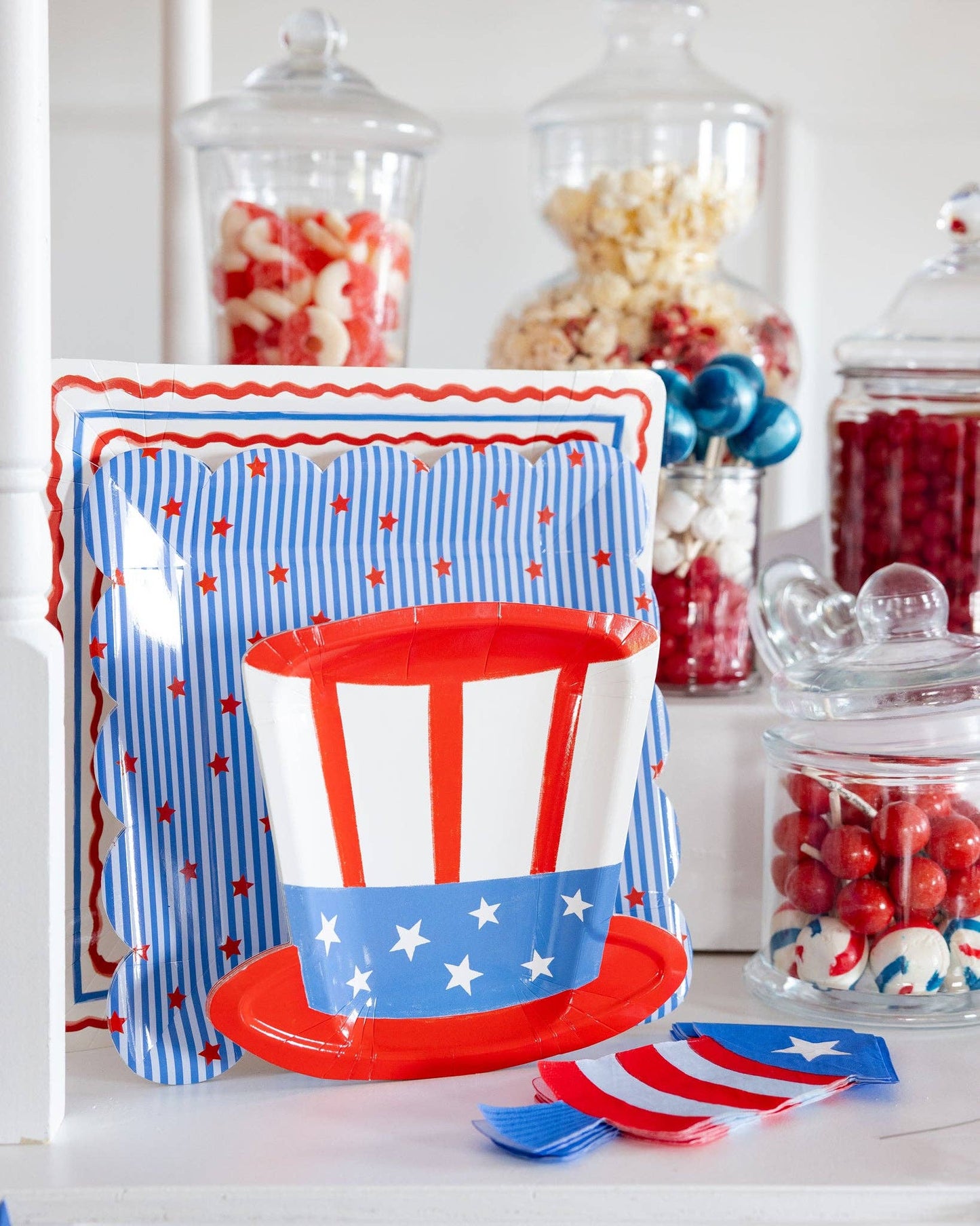 USA1240 - Uncle Sam Hat Paper Plate