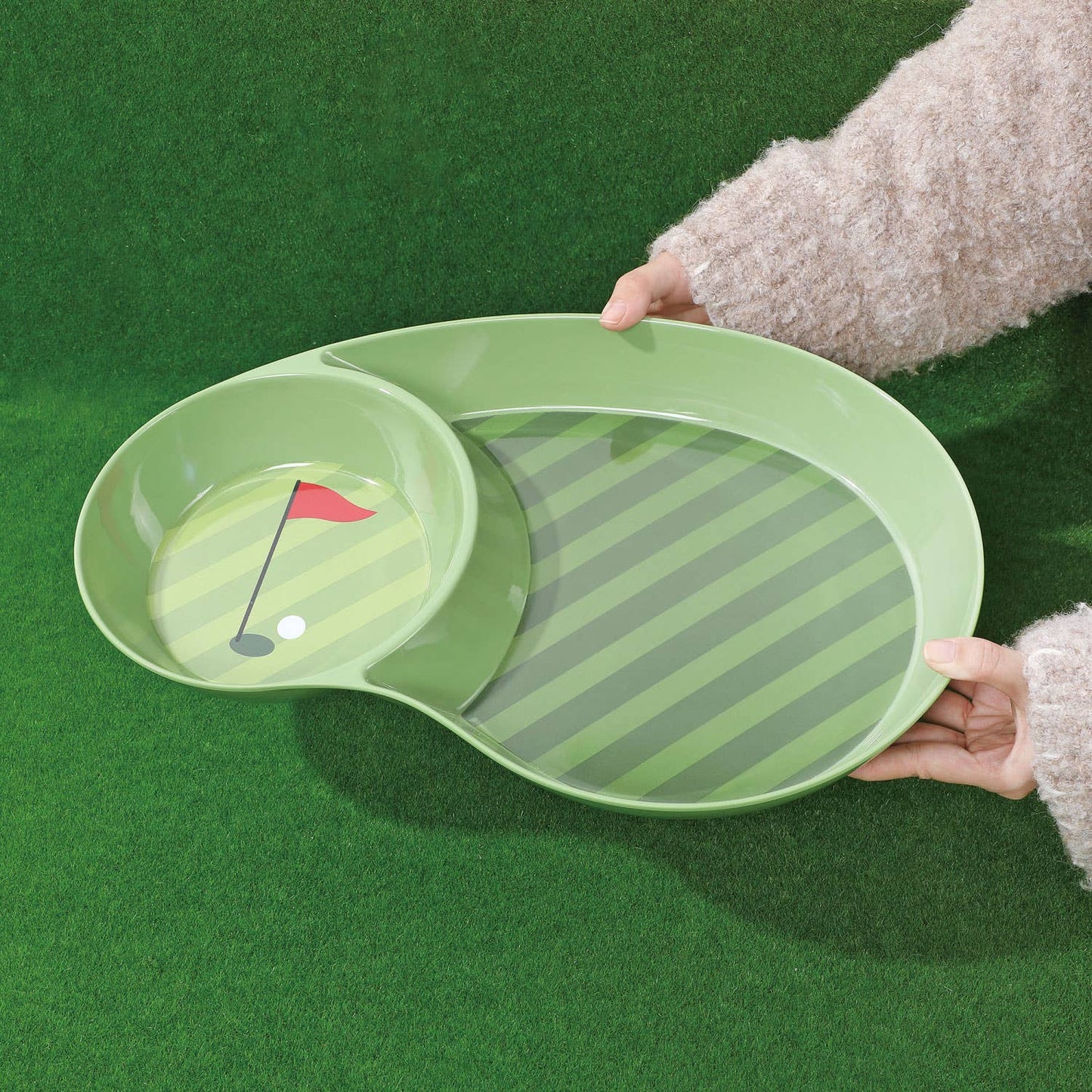 16" Golf-Themed Melamine Chip and Dip Platter