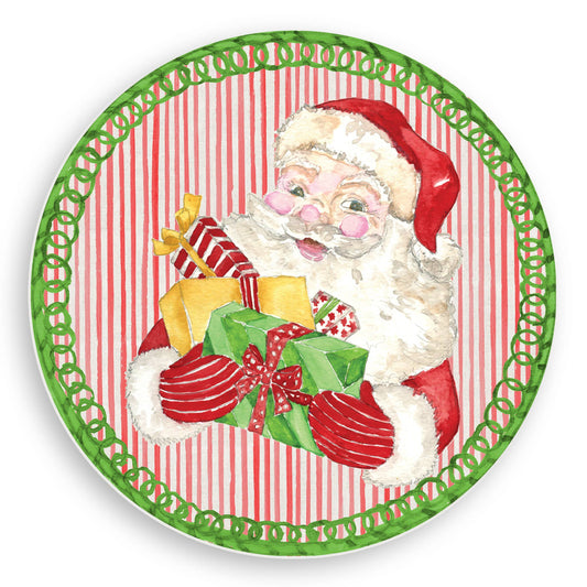 Santa with Presents Vinyl Placemat