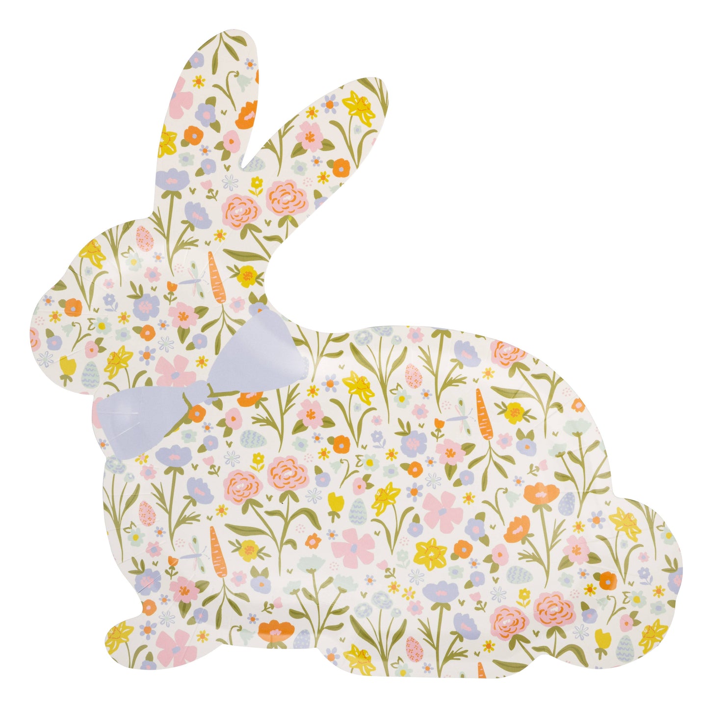 BLO1240 - Floral Bunny Plate
