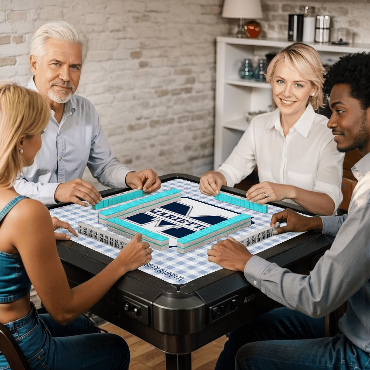 PREORDER: Custom Mahjong Mat 31.5"x31.5" (Ships Rolled up) Marietta Mahjong Mat