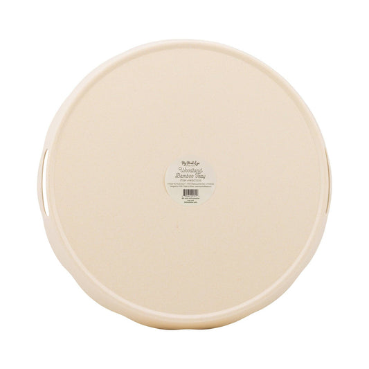 Woodland Christmas Bamboo Tray - Round