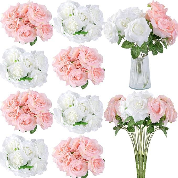 18 Bunches Artificial Rose Bouquet