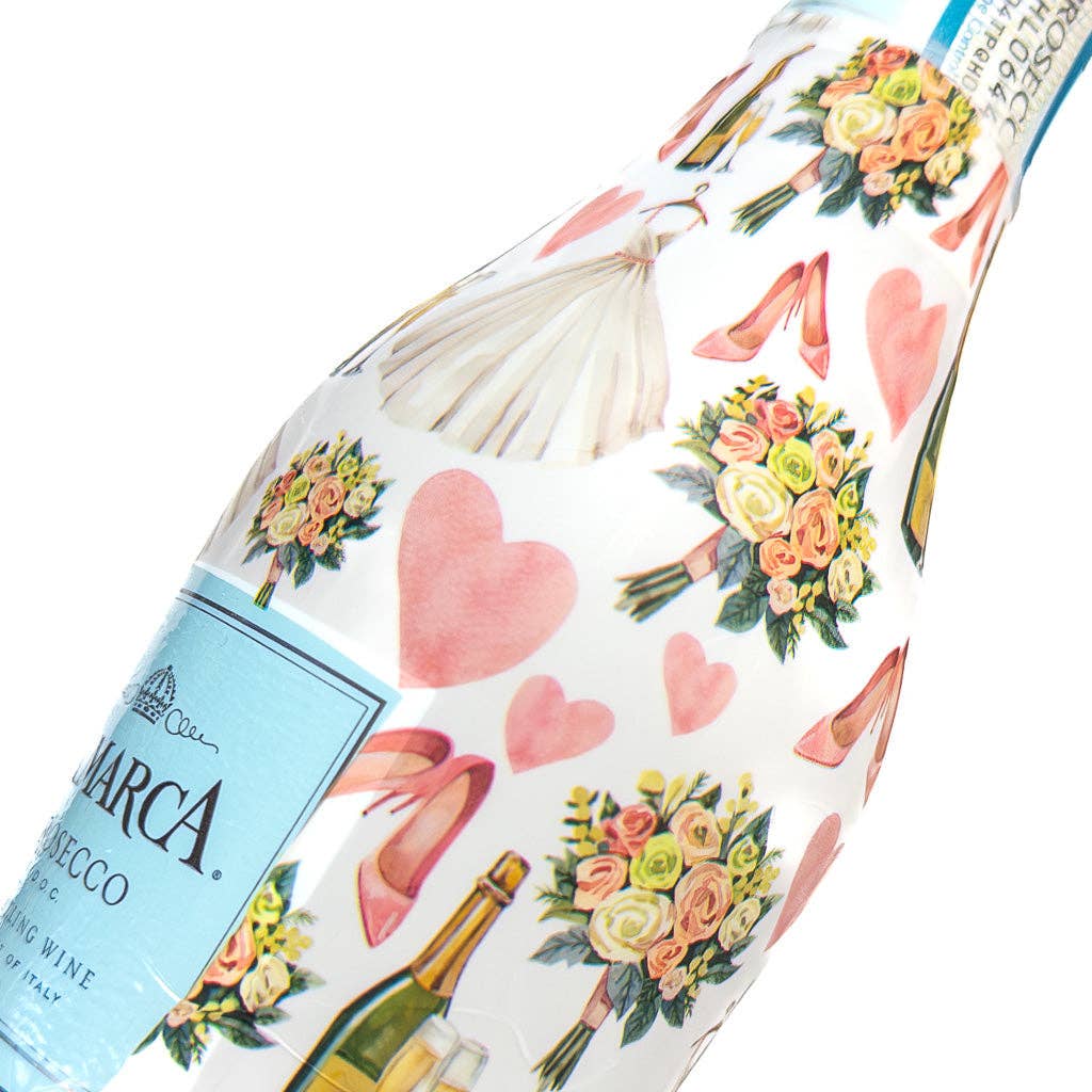 Beau Bottles Wedding Romance - MINI Prosecco Collection - Set of Six Wraps