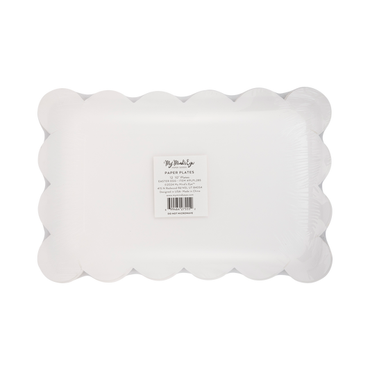 PLPL285 - Easter Eggs Scallop Paper Plate