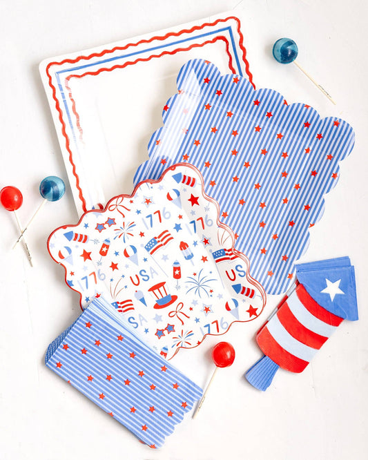 USA1243 - Border Paper Plate - 11"