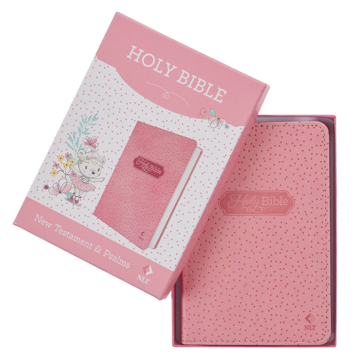 Bible NLT Infant New Testament Faux leather, Pink