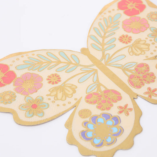 Meri Meri Floral Butterfly Napkins