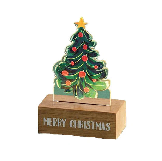 Mud Pie Christmas Acrylic Light-Up Sitters